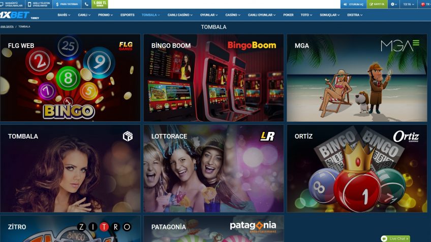 1xbet canlı tombala giriş sayfası