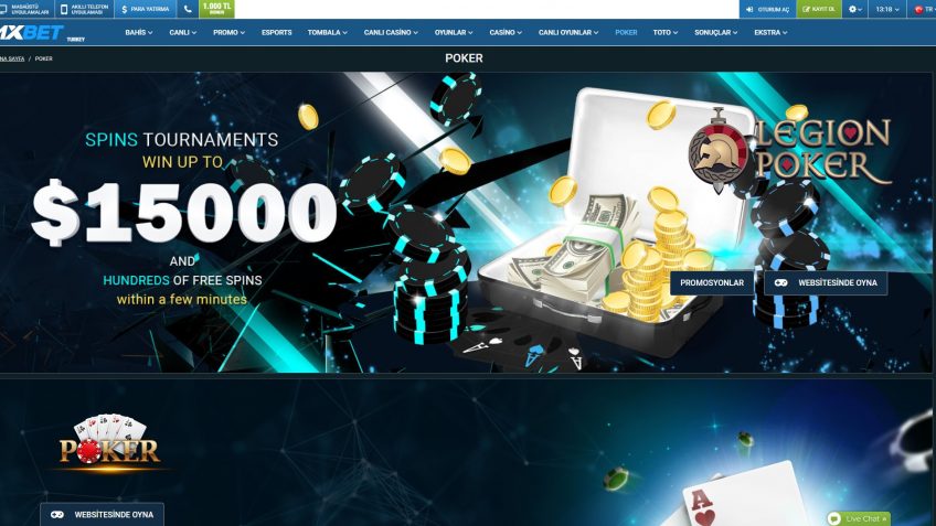 1xbet poker girişi