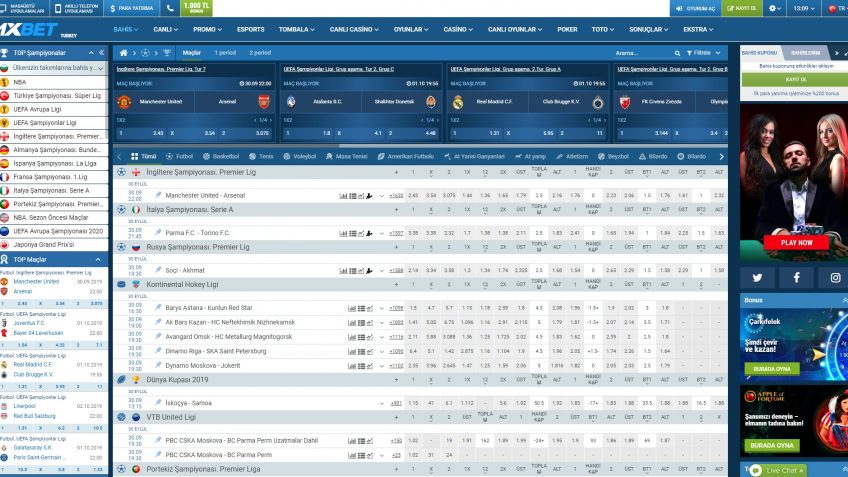 1xbet spor bahisleri giriş kısmı