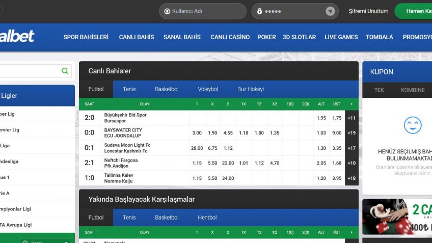 Albet canlı bahis oranları