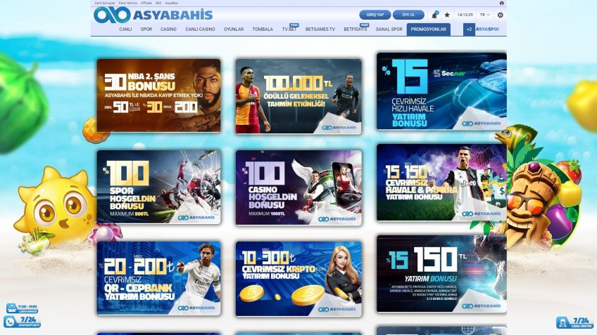 Asyabahis giriş promosyonları ve bonusları