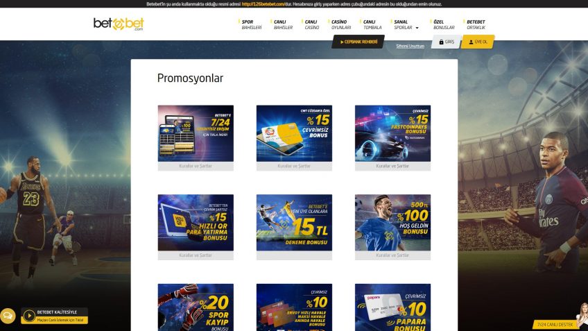 Betebet giriş özel bonus teklifleri