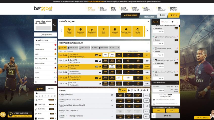 Betebet spor bahisleri karşılaşmalar