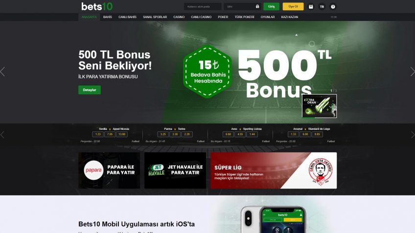 Bets10 bahis sitesi giriş anasayfası