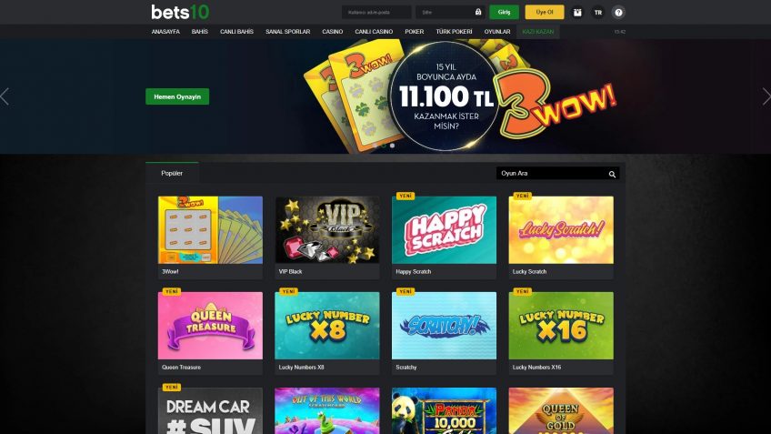 Bets10 kazı kazan oyunları