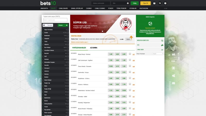 Bets10 spor bahisleri giriş kısmı