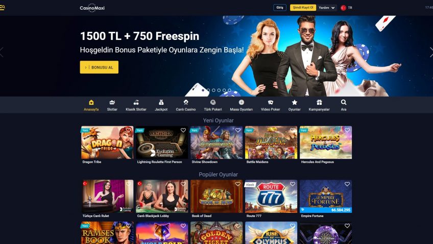 Casinomaxi tek giriş yolu