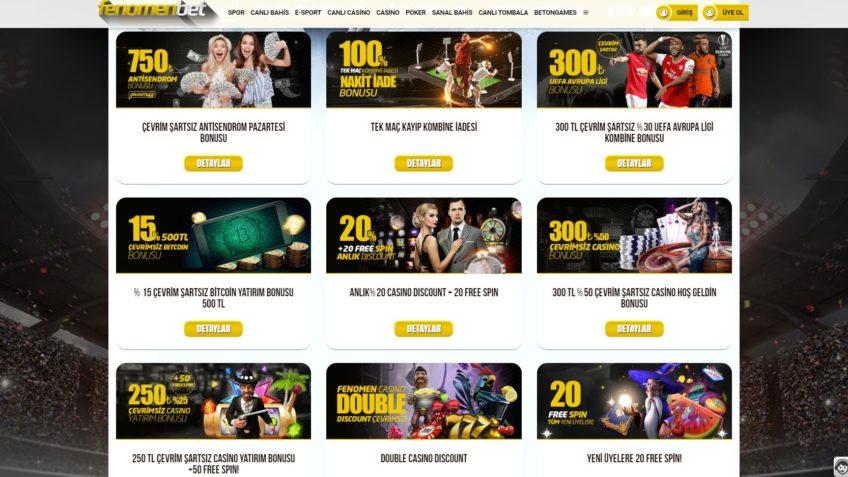 fenomenbet bonuslar