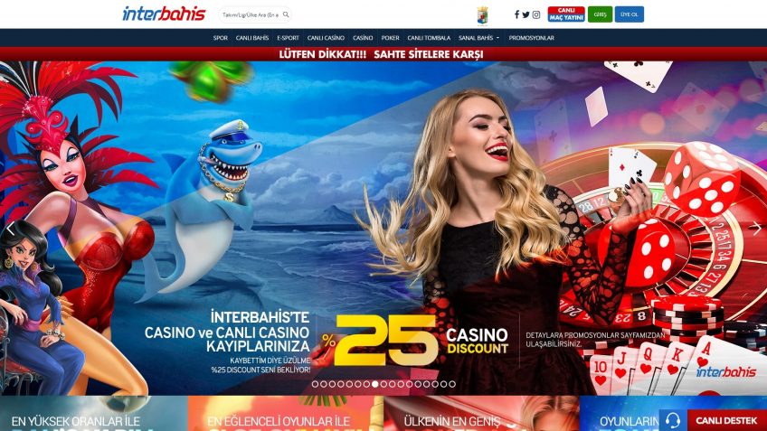 İnterbahis bahis sitesi giriş sayfası