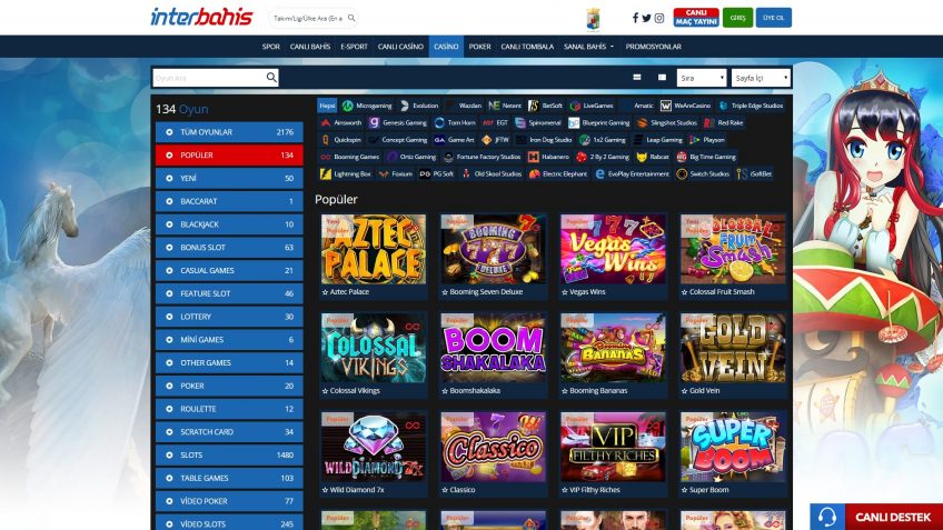 İnterbahis casino girişi