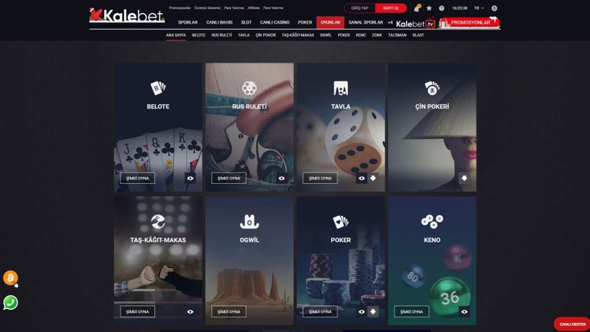 kalebet bahis oyunları