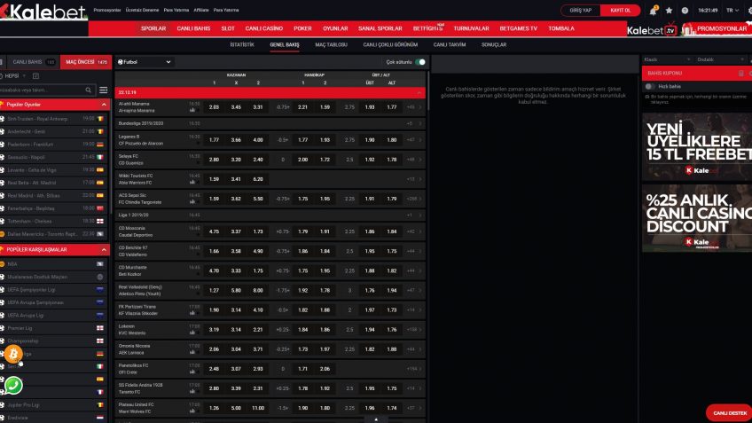 kalebet spor bahis oranları