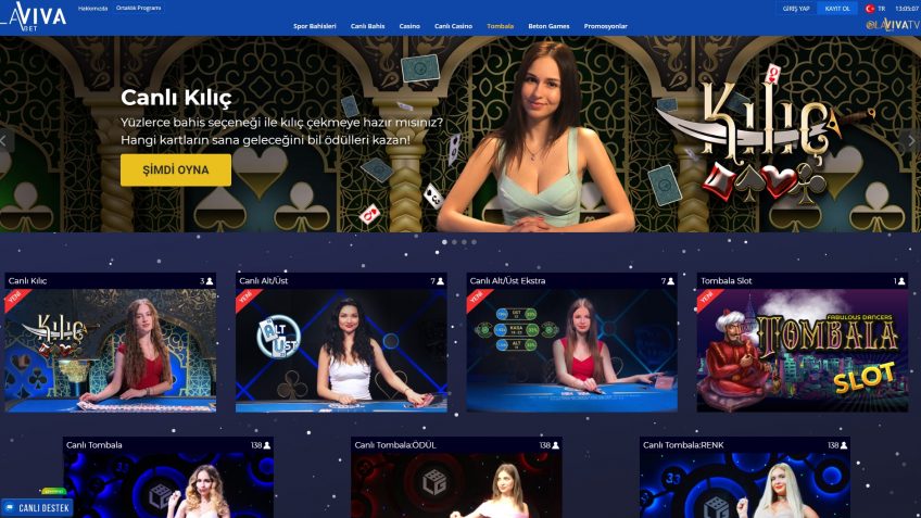 Lavivabet canlı tombala giriş seçenekleri