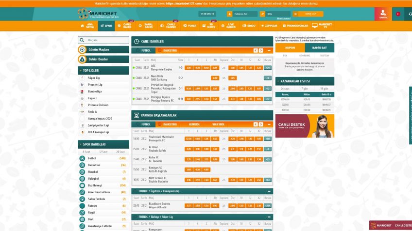 mariobet spor bahisleri