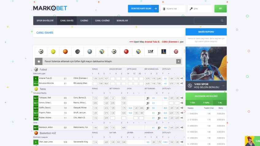 markobet canlı bahis