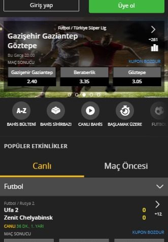 Mobilbahis spor bahisleri giriş sayfası