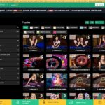 Pashagaming canlı casino giriş menüsü