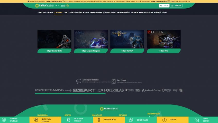 Pashagaming espor mücadeleri