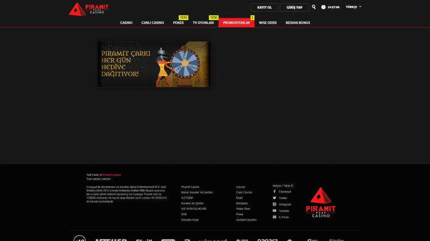 Piramitcasino giriş promosyonu