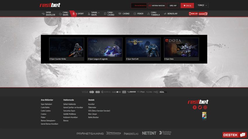 Restbet espor maçları