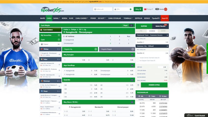 Tipobet canlı bahisleri