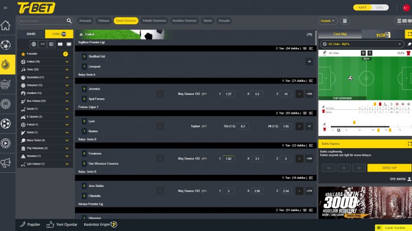 Trbet canlı bahis yapmak için giriş yap