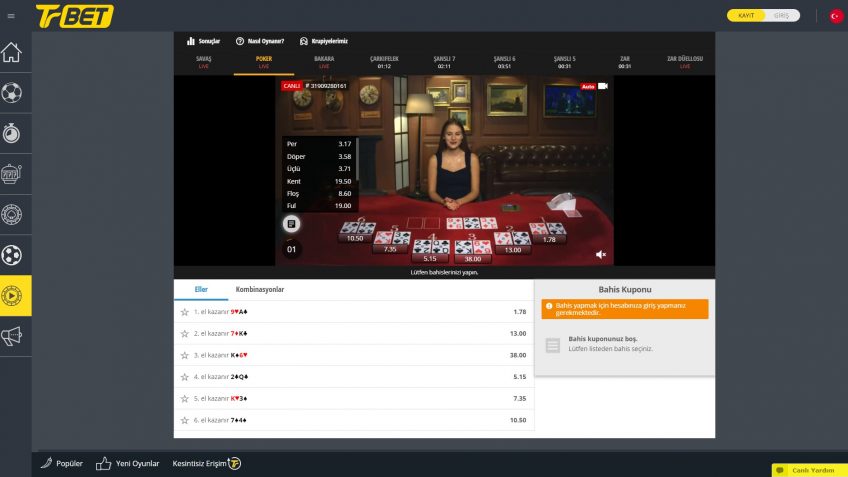 Trbet canlı oyunlar giriş oyunu