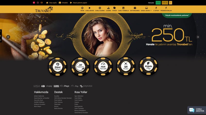 Truvabet bahis sitesi giriş sayfası