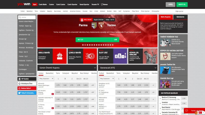 Youwin spor bahisleri giriş bahisleri